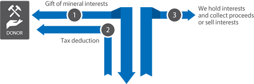 Gift of Mineral Interests Diagram